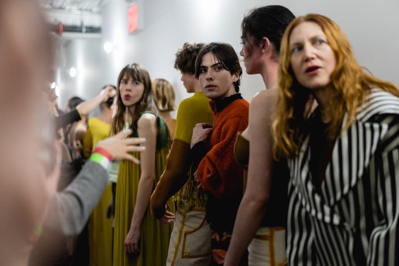 Eckhaus Latta Fall/Winter 2018 Backstage runway Behind the scenes new york fashion week