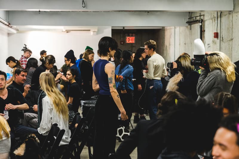 Eckhaus Latta Fall/Winter 2018 Backstage runway Behind the scenes new york fashion week