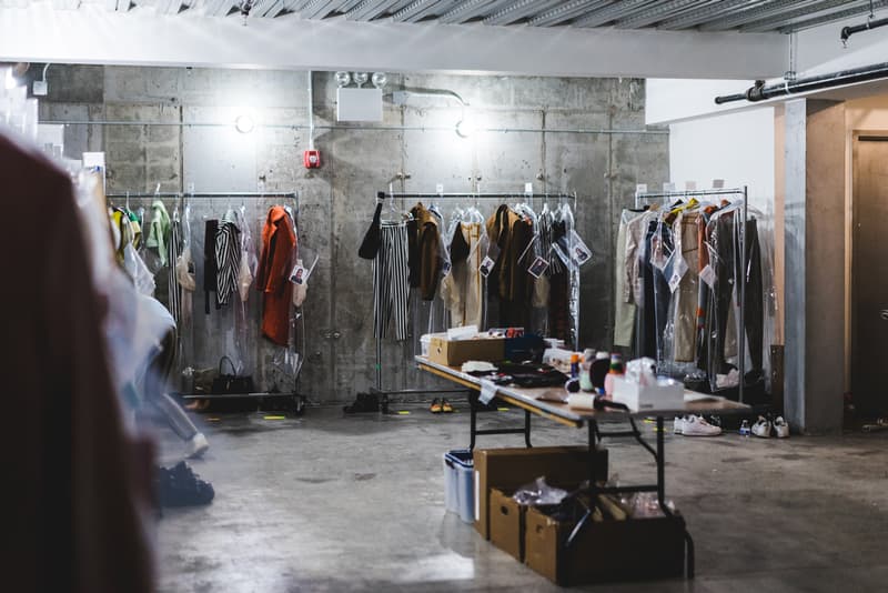 Eckhaus Latta Fall/Winter 2018 Backstage runway Behind the scenes new york fashion week