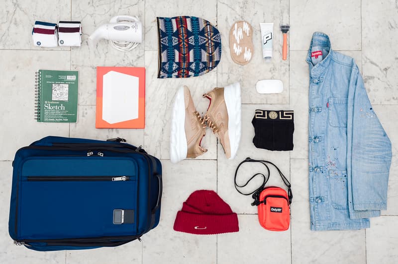Essentials: Salehe Bembury, Versace, Footwear Designer TUMI Merge Wheeled Duffel