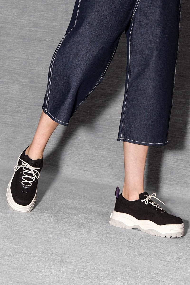 Eytys Angel Canvas Sneaker 2018 Spring Summer Chunky Footwear 1990s Trail Runner Black Ecru
