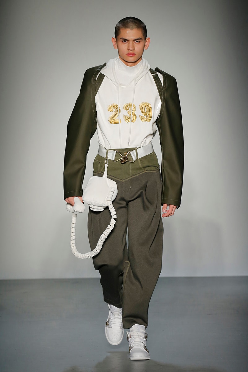 Feng Chen Wang Fall/Winter 2018 New York Fashion Week Men's Collection Runway Jordan Brand Air Jordan 1