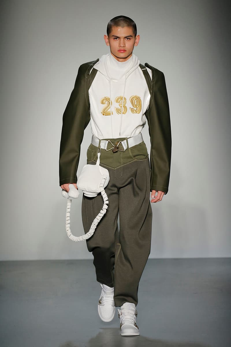 Feng Chen Wang Fall/Winter 2018 New York Fashion Week Men's Collection Runway Jordan Brand Air Jordan 1