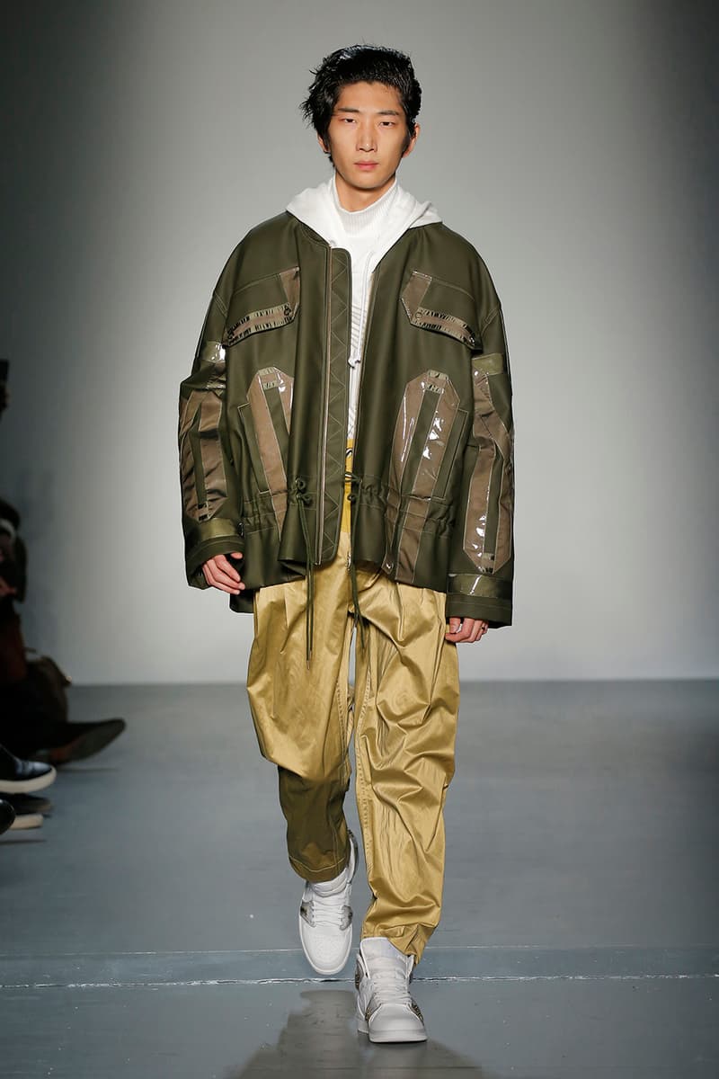 Feng Chen Wang Fall/Winter 2018 New York Fashion Week Men's Collection Runway Jordan Brand Air Jordan 1