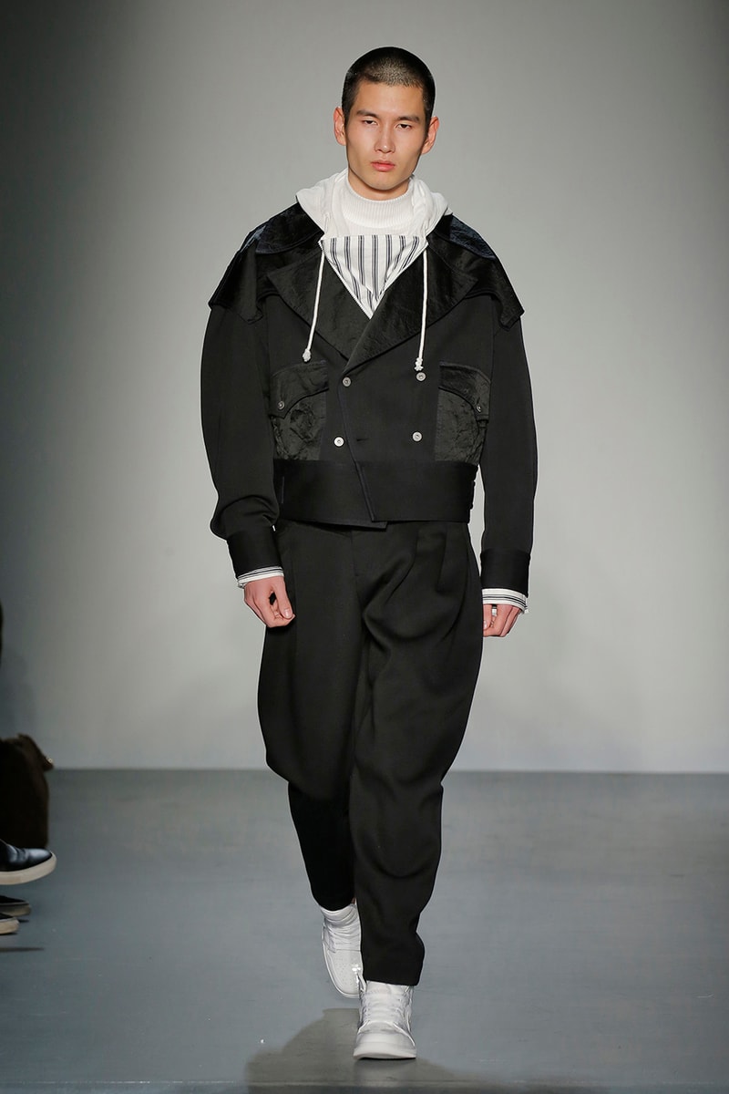 Feng Chen Wang Fall/Winter 2018 New York Fashion Week Men's Collection Runway Jordan Brand Air Jordan 1
