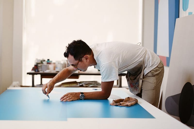Geoff McFetridge Prepares New Paintings for Upcoming NYC Exhibit