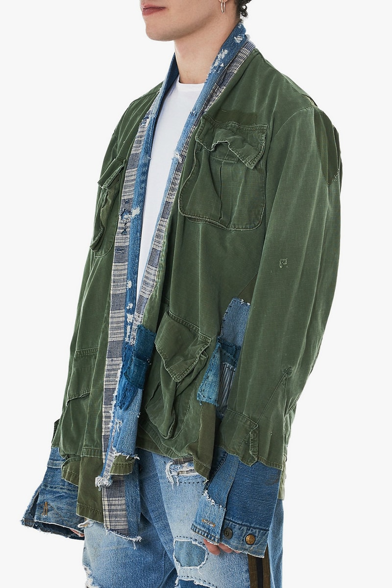 Greg Lauren Army Jungle Denim Kimono Jacket Spring Summer 2018 Release