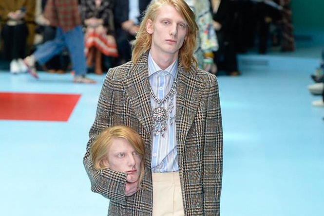 Gucci's Fall/Winter 2018 Show Featured Severed Heads, NY Yankees & a Dragon