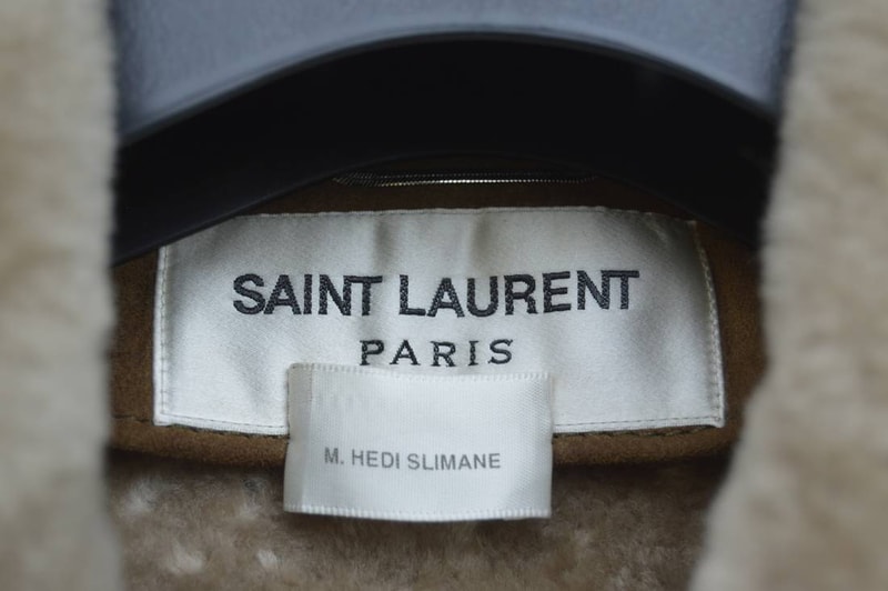 Hedi Slimane Saint Laurent Jacket grailed sold 11000 usd unique custom bespoke exclusive shearling suede coat harry styles