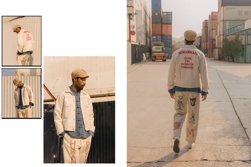 HUMAN MADE Spring Summer 2018 HBX Editorial Nigo Jacket Jeans T-shirt Pants