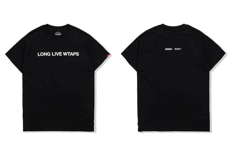 INVINCIBLE WTAPS Collaboration book signing 2018 february release date info t shirts tees taiwan