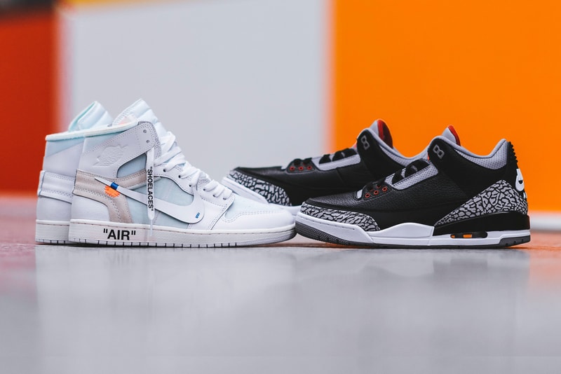 Giveaway Virgil Abloh Air Jordan 1 Air Jordan 3 Blackk Cement