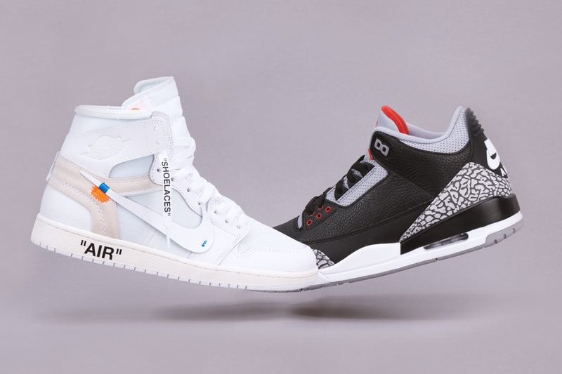 Giveaway Virgil Abloh Air Jordan 1 Air Jordan 3 Blackk Cement