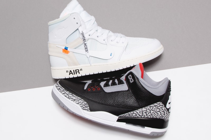 Giveaway Virgil Abloh Air Jordan 1 Air Jordan 3 Blackk Cement