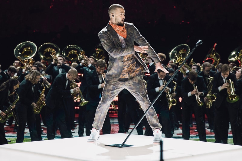 Justin Timberland Nike Jordan Brand Super Bowl 2018 LII halftime show prince tinker hatfield Air Jordan 3 Retro JTH 2 million usd
