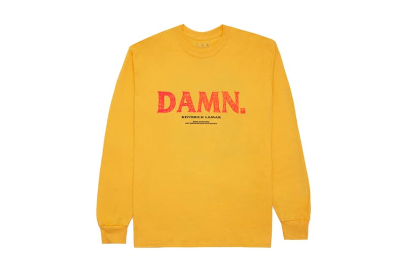 Kendrick Lamar’s DAMN. Merchandise Restock Hoodies shirts crewnecks bags