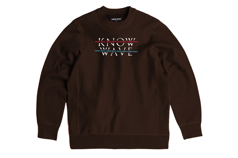 KNOW WAVE Over Under Crewneck Navy Blue Red Crew Release Info Date Drops