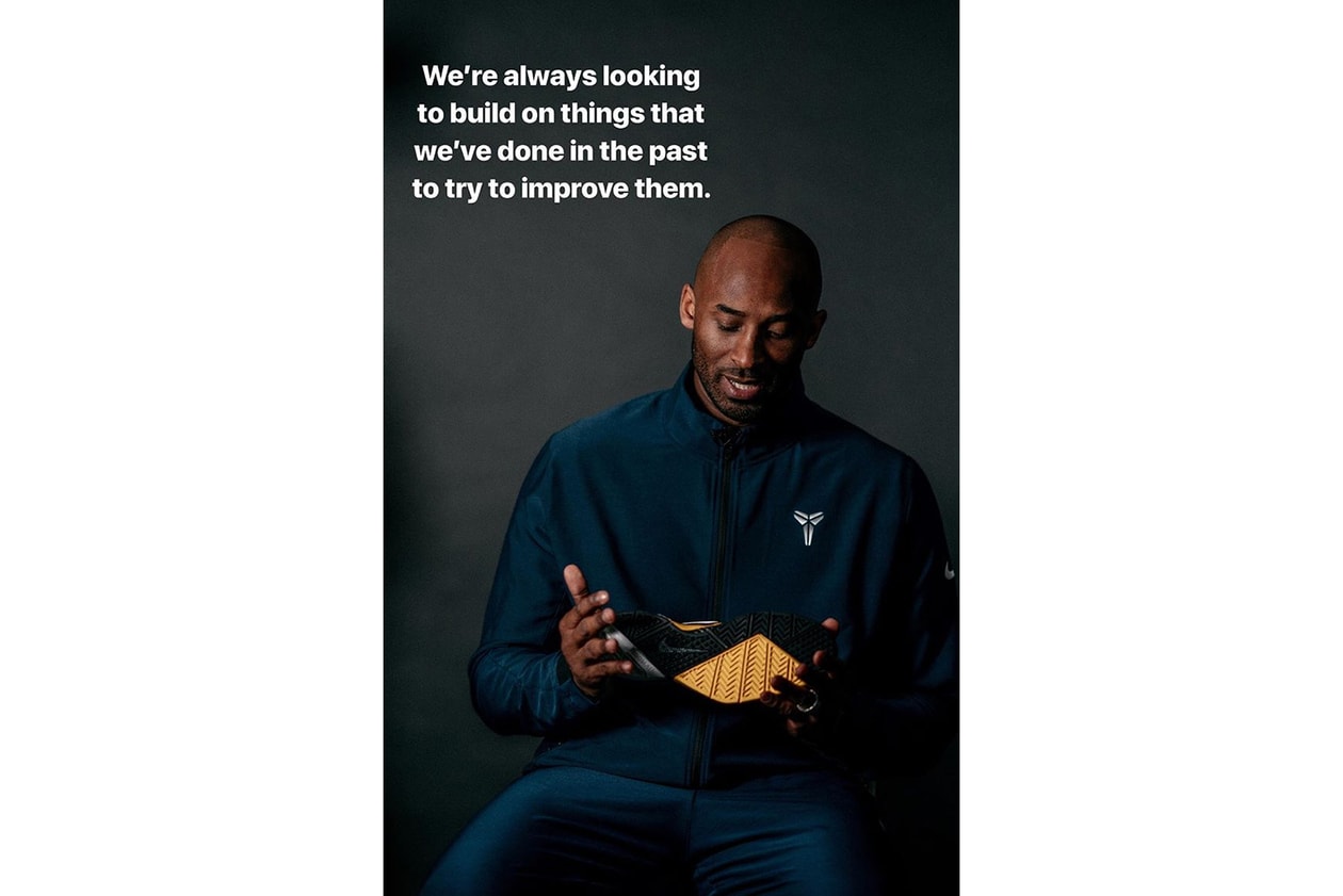 Kobe Bryant Retro Drop Nike Basketball Los Angeles Lakers Instagram Teaser Stories Black Mamba Nike Zoom Kobe 1