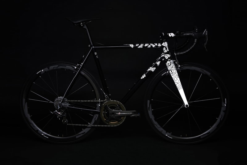 MC Escher Spoon Custom Bicycle black steel bike Black Light Art