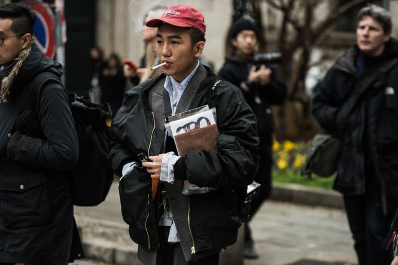 Milan Fashion Week Fall/Winter 2018 Street Style men's women's best streetsnaps
