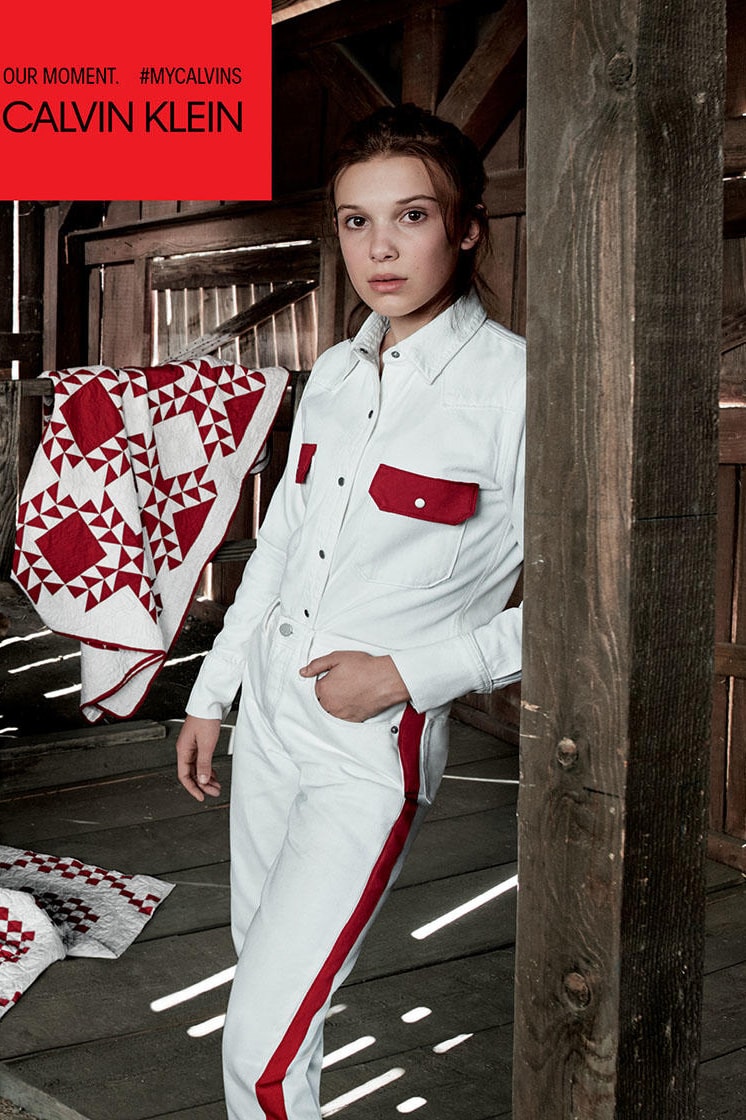 Millie Bobby Brown Paris Jackson Calvin Klein Campaign my calvins 2018 february Willy Vanderpere