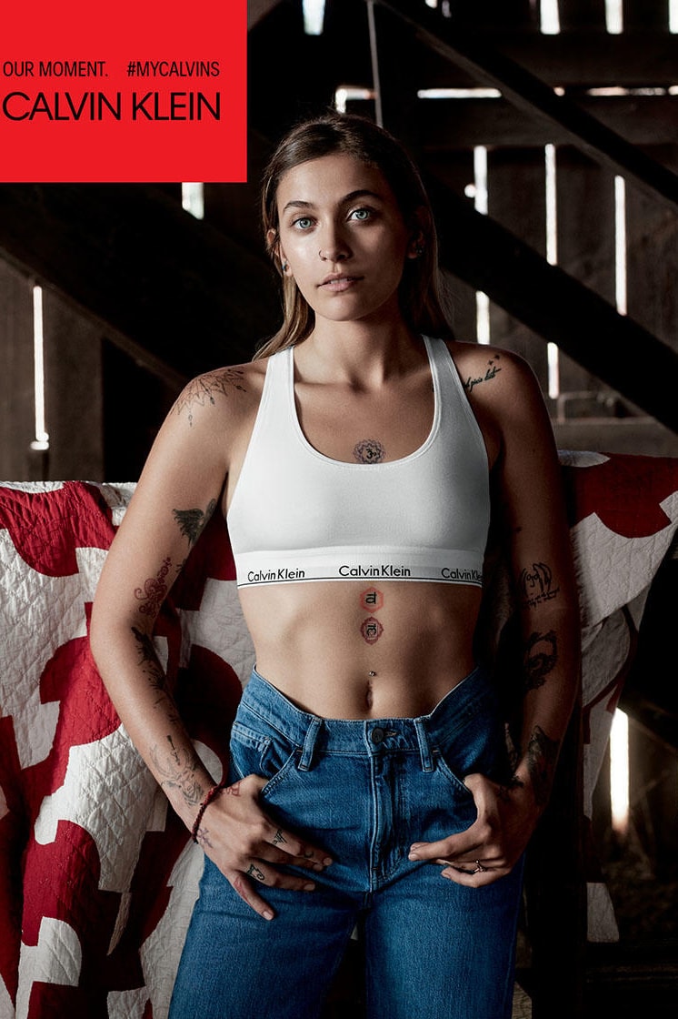 Millie Bobby Brown Paris Jackson Calvin Klein Campaign my calvins 2018 february Willy Vanderpere