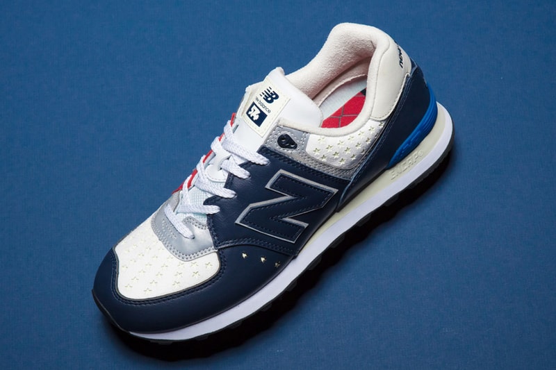 mita sneakers WHIZ LIMITED New Balance 574 Iconic Collaborations White Red Blue Stars