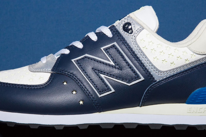 mita sneakers WHIZ LIMITED New Balance 574 Iconic Collaborations White Red Blue Stars