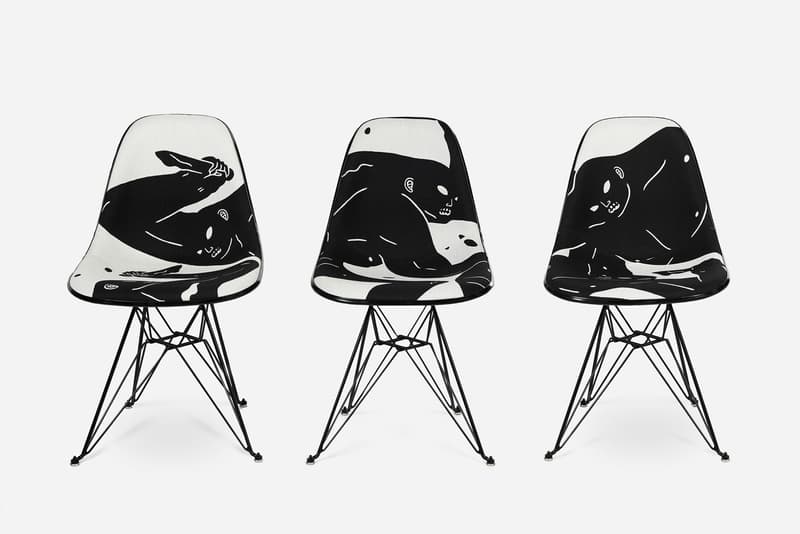 Cleon Peterson x Modernica Shadow of Men Case Study Chairs UPHOLSTERED FIBERGLASS CHAIR DESIGN A Mordern Art MCA Denver Museum Contemporary