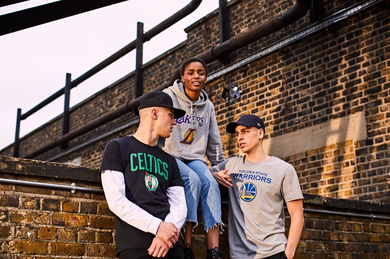 New Era NBA Shoot Your Style Apparel Capsule basketball bomber jacket sports Celtics Nets Bulls Warriors Lakers Cavaliers