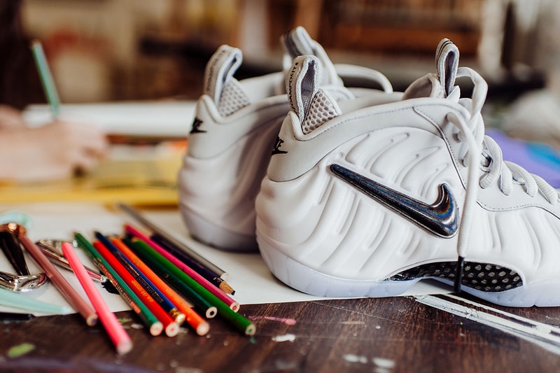 Nike Air Foamposite Pro All Star Interchangeable Swoosh white footwear february 2018