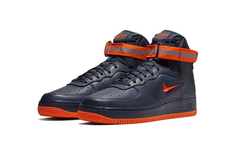Nike Air Force 1 NYC High Mid Low obsidian brilliant orange footwear february 2018