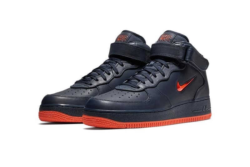 Nike Air Force 1 NYC High Mid Low obsidian brilliant orange footwear february 2018