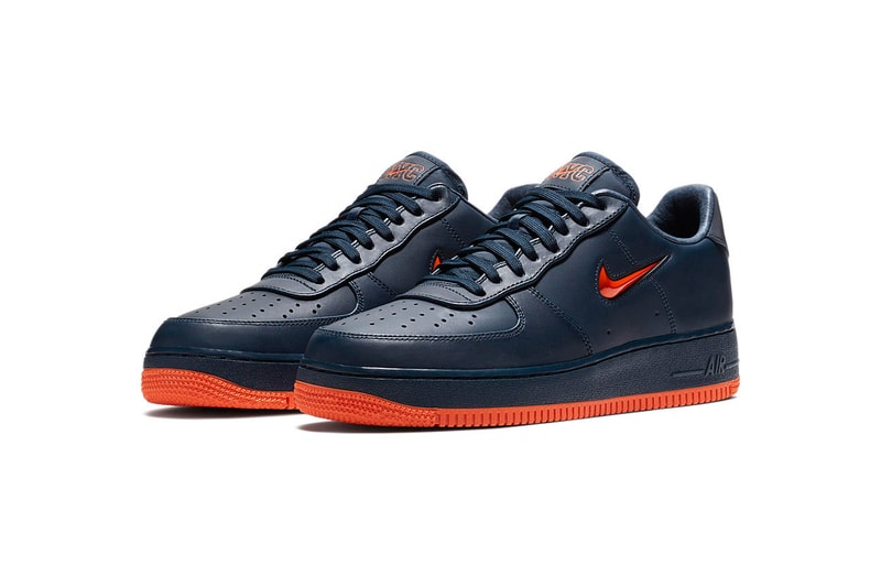 Nike Air Force 1 NYC High Mid Low obsidian brilliant orange footwear february 2018