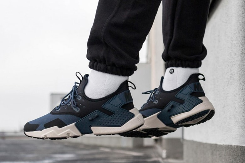 Nike Air Huarache Drift Thunder Blue Black White Sail
