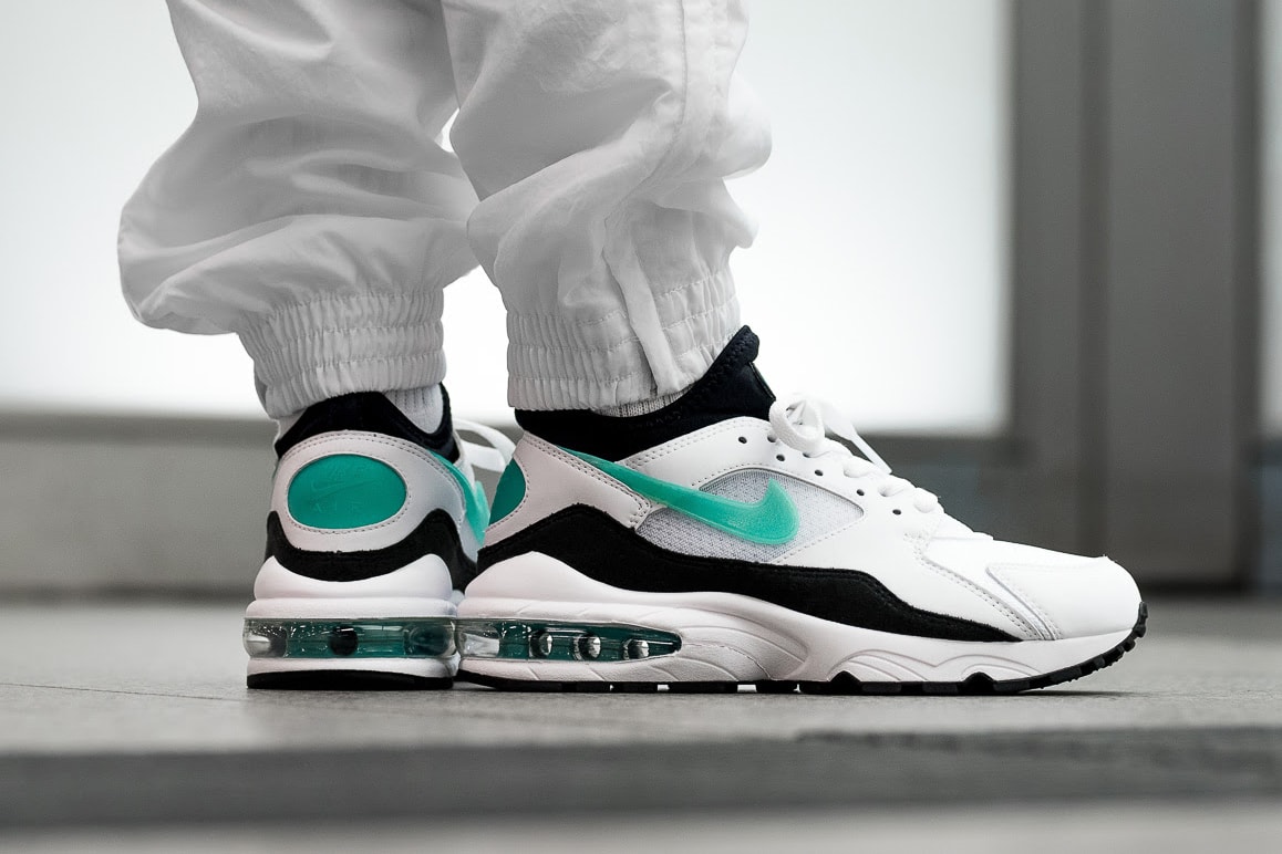 Nike Air Max 93 OG Dusty Cactus On Feet 2018 february 2 release date info sneakers shoes footwear white sport turquoise black 306551 107 overkill berlin germany