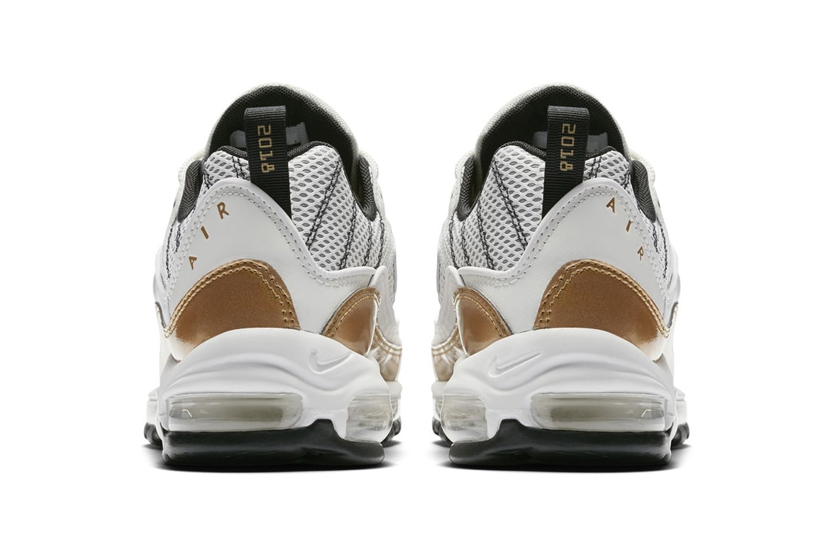The Nike Air Max 98 Uk Mixes White With Gold Hypebeast The Nike Air Max 98 Uk Mixes White With Gold Hypebeast