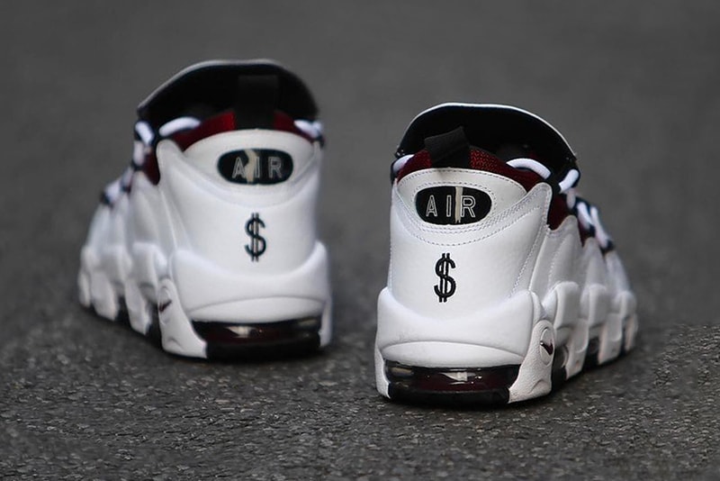 Nike Air More Money Burgundy Release White Black release date