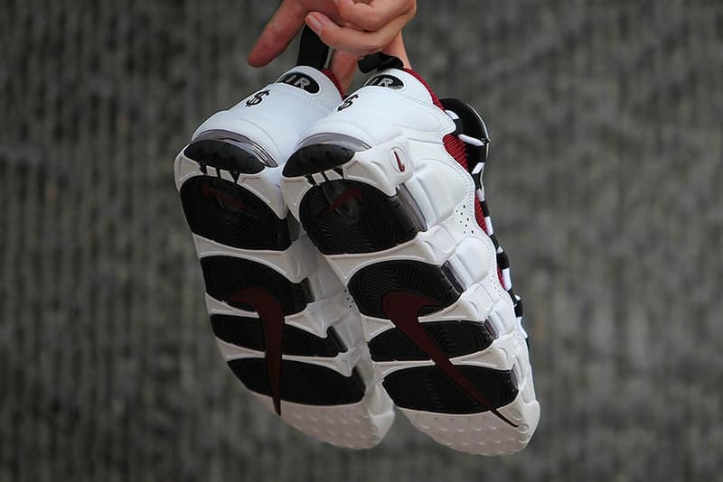 Nike Air More Money Burgundy Release White Black release date