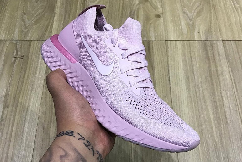 Nike Epic React Flyknit Purple Colorway Black Colorway
