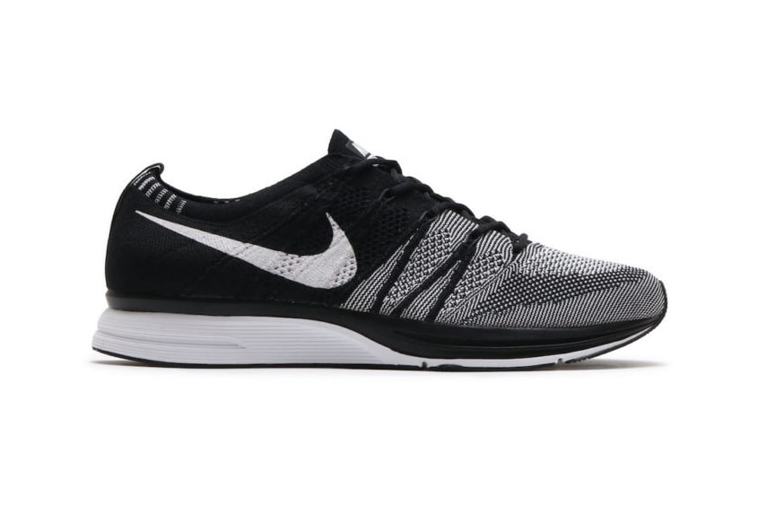 Nike Flyknit Trainer Triple Black Oreo Footwear Shoes Sneakers Running Black White Runners Release Info Date