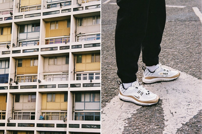 Nike GMT Pack UK Exclusive Air Max 98 Air Zoom Spiridon White/Gold Colorway White/Red Colorway