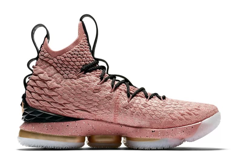 Nike LeBron 15 All-Star Release Lebron James metallic gold pink Los Angeles Basketball