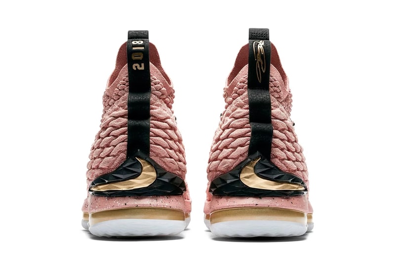 Nike LeBron 15 All-Star Release Lebron James metallic gold pink Los Angeles Basketball