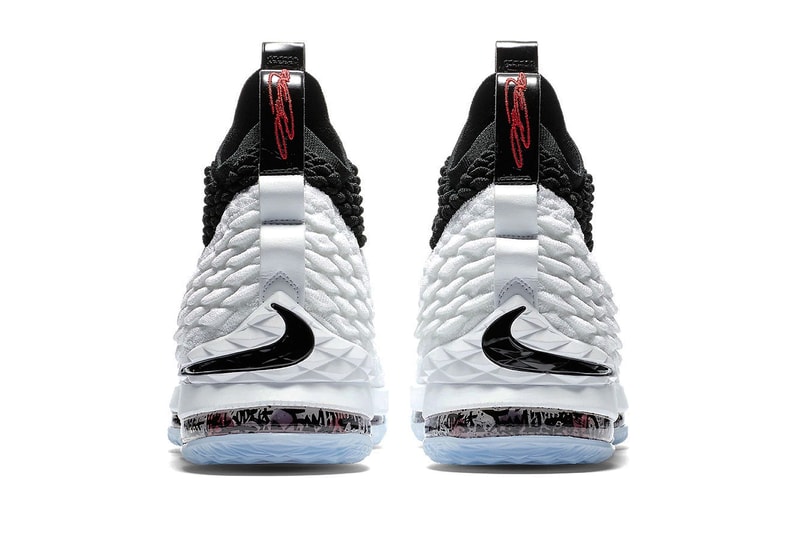 Nike LeBron 15 Graffiti Release LeBron James Basketball black white
