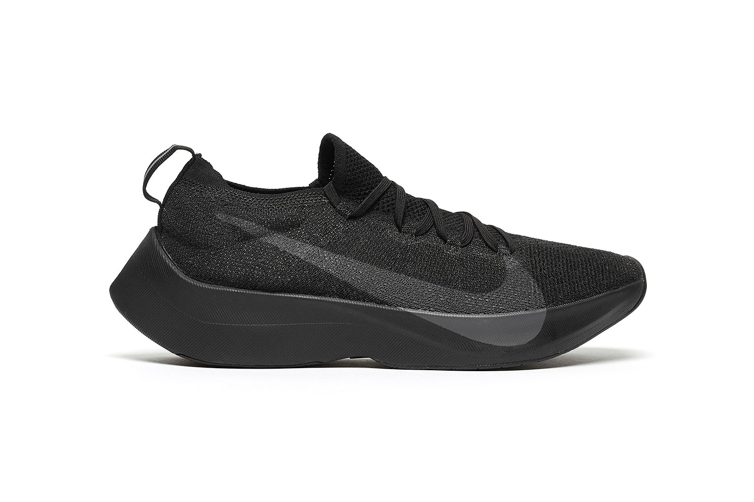 Nike React Vaporfly Elite Triple Black 2018 february 23 release date info sneakers shoes footwear anthracite AQ1763 001