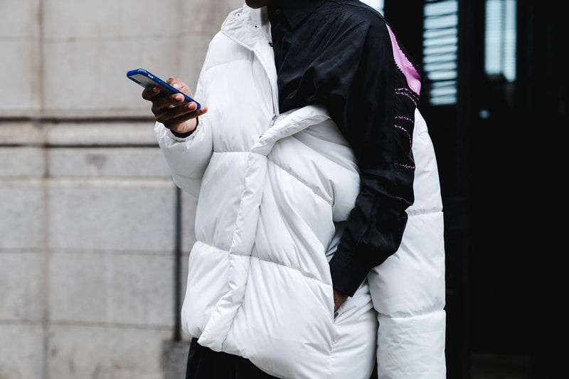 New York Fashion Week 2018 fall winter street style snap style supreme off white heliot emil louis vuitton yeezy