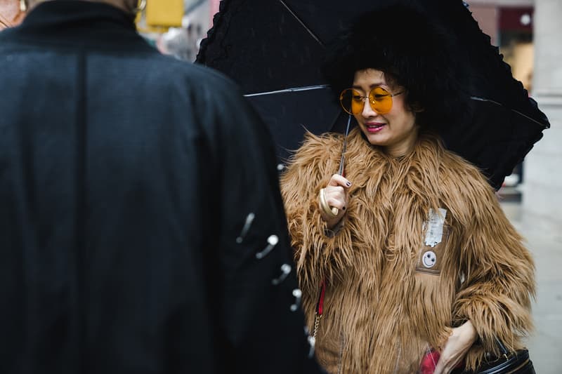 New York Fashion Week 2018 fall winter street style snap style supreme off white heliot emil louis vuitton yeezy