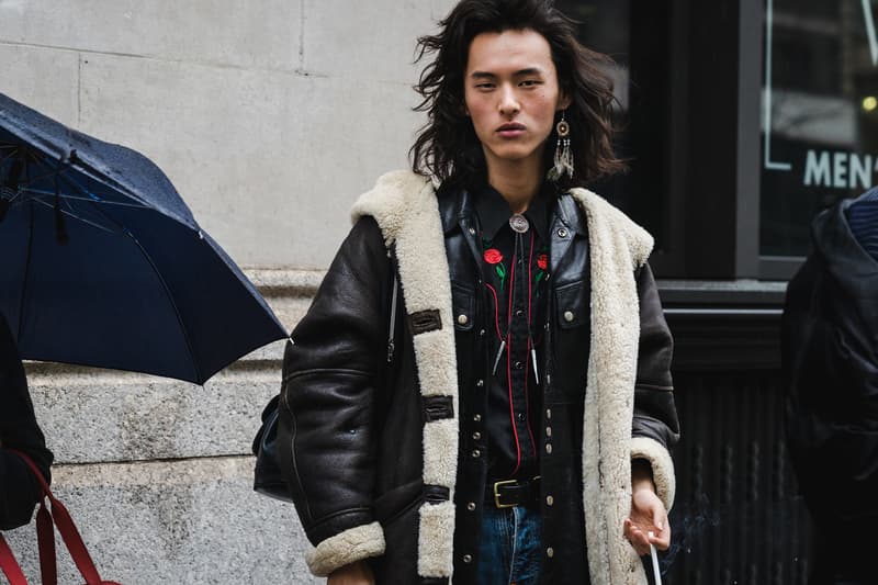 New York Fashion Week 2018 fall winter street style snap style supreme off white heliot emil louis vuitton yeezy