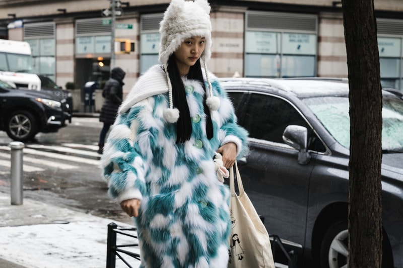 New York Fashion Week 2018 fall winter street style snap style supreme off white heliot emil louis vuitton yeezy